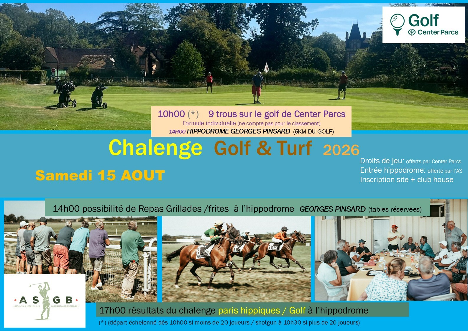 Chalenge Golf &Turf  15 aout 2026