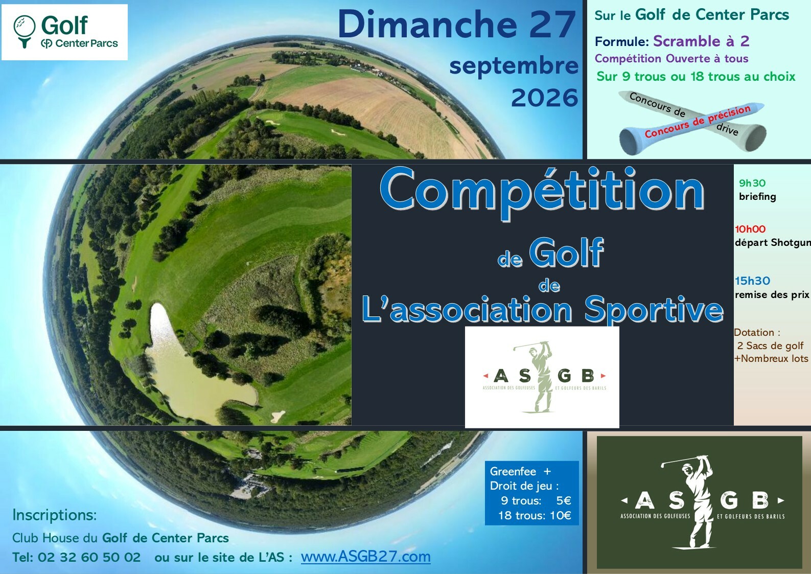 Competition de l'ASGB 27sept 2026