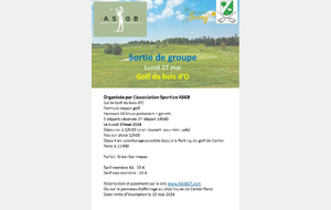 Sortie de groupe Golf du bois d'O