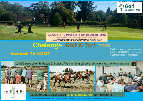 Chalenge Golf &Turf  15 aout 2026