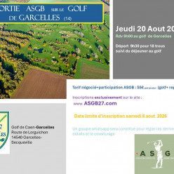 Sortie Golf GARCELLES jeudi 20 Aout
